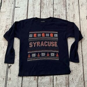 Women's Syracuse University Orange Ugly Christmas NCAA College Tee Tshirt